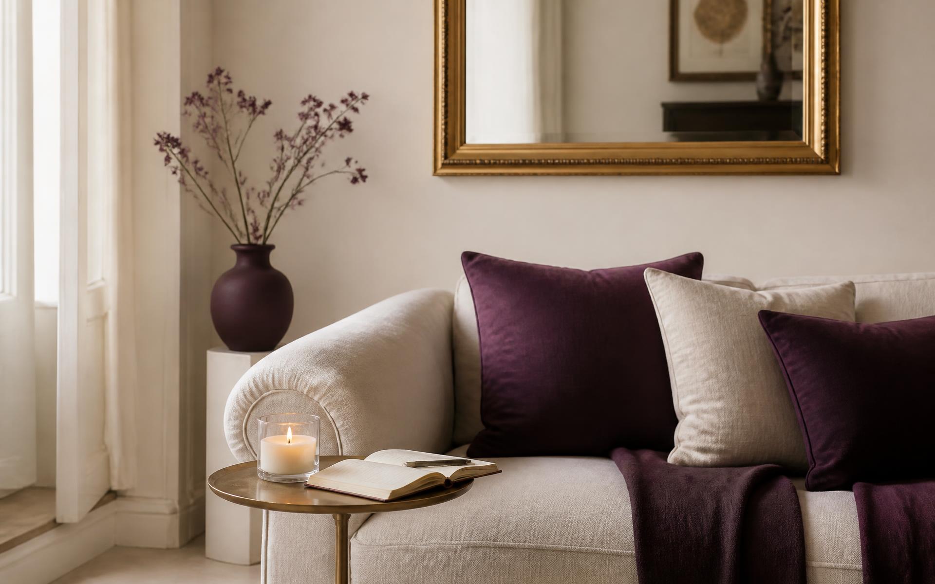 Soft candlelight in a tranquil setting